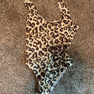 Abercrombie Leopard One Piece Swimsuit